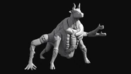 High polygonal render for the Minotaur.