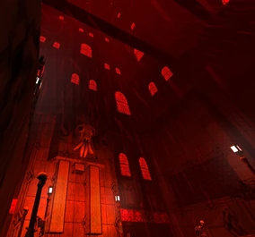 Screenshot taken of the smoldering capitol (as seen in P-2)