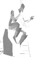 A large white Cerberus seen in [ 7-1: GARDEN OF FORKING PATHS ].