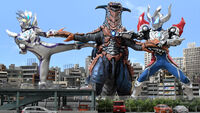 Ultraman Zero Beyond & Geed Magnificent vs. Zegun