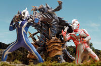 Mebius & Hikari vs. Dinozaur Reverse