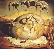 Original painting 'Geopoliticus Child Watching the Birth of the New Man' by Salvador Dalí