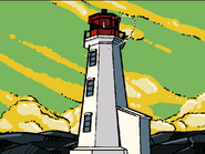 The Lighthouse with cerebral electricity buzzing around it