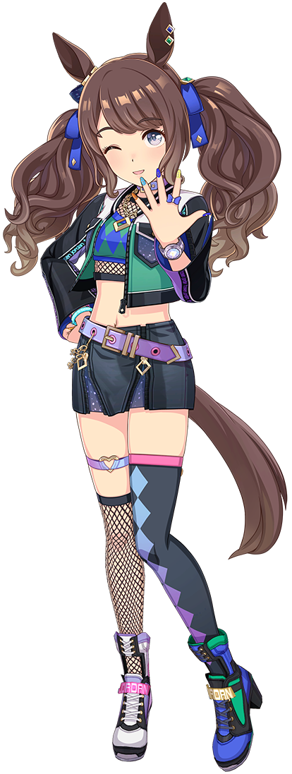 Uma Musume Pretty Derby TOSEN JORDAN W2-18 Metallic Character Card Anime