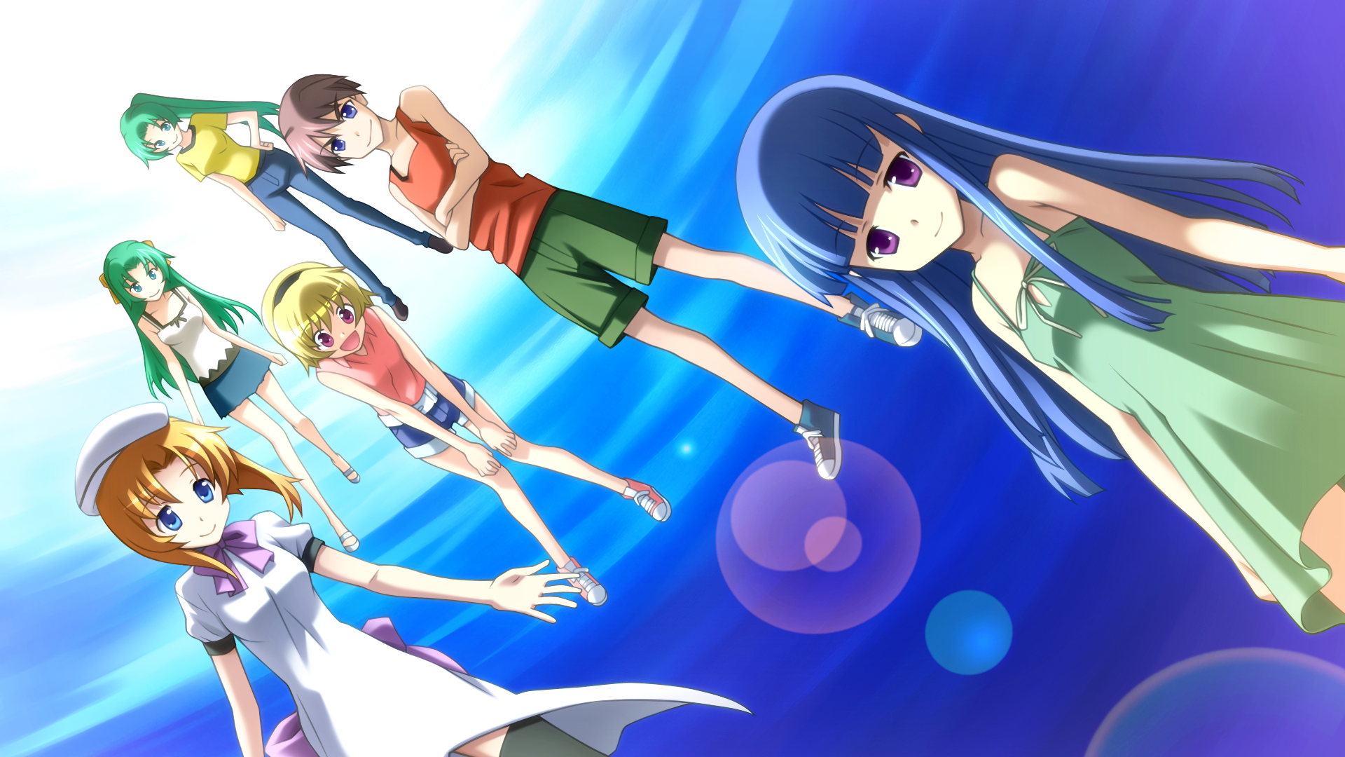 Satoko and Rika Witches Farewell - Rika Leaves to St. Lucia - Higurashi  Sotsu ENDING 