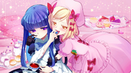 "The Tea Party of Witches of Miracle and Certainty" sticker featuring Bernkastel (by Kei Natsumi)