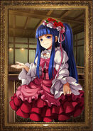 Erika's character select portrait in Ougon Musou Kyoku CROSS