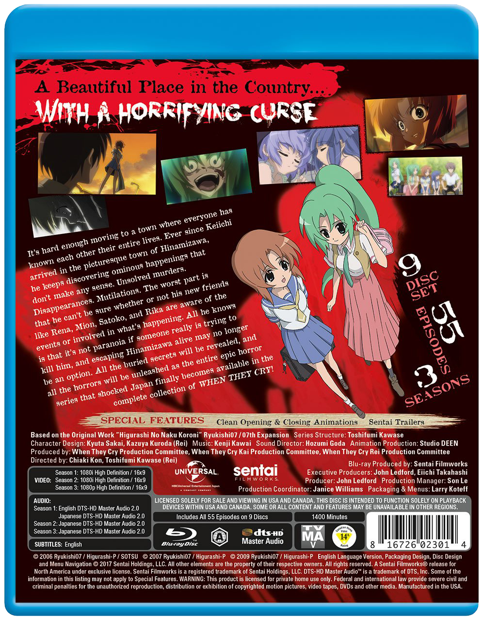 AnyTube News ☕︎ on X: Cover of the 4th Blu-ray/DVD compilation package of  the anime Higurashi no Naku Koro ni Sotsu (Higurashi: When They Cry - SOTSU),  which includes episodes 12 to