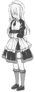 Sayo as a child in her servant outfit