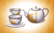 14 medals: a tea set