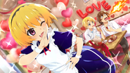 Heart-Pounding Chocolate Maid 6-star variant of Satoko Houjou, featuring Satoshi Houjou