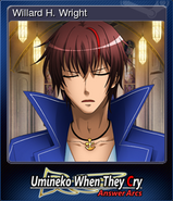 "Former head of the SSVD, the 8th District Repentance Enforcement Agency. Also known as Wizard-Hunting Wright." - Card Description.