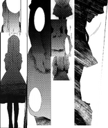 A collage of the culprit as they appeared in Requiem of the Golden Witch
