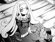 Midori dressing as the witch from Rokkenjima in the 5th volume of the manga.