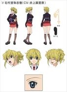 Concept Art de Jessica en el anime