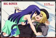 Bonus CG featuring Bernkastel and Lambdadelta wearing outfits from Higurashi When They Cry.