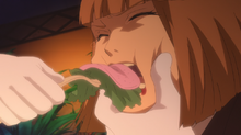 Anime ep2 rosa eats tongue