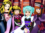 Azami, Sumire, Une, and EVA-Beatrice