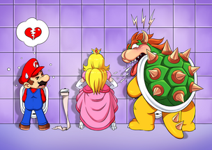 Is Peach or Bowser the monster? I think peach is. TAGGS: #fyp #bowser , peach rejects bowser