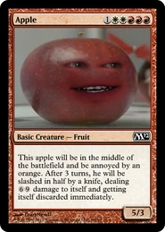 A card of an Apple.