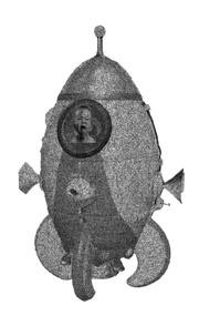 Kaiser baby in the baby rocket thing