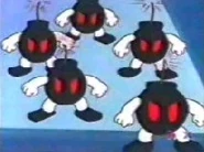 A group of Bob-ombs.