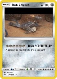 The Iron Chicken card