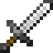 An iron sword