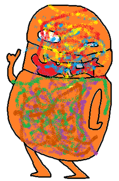 Zung Zung Zungbah, blabbing off at something again. Ugh.