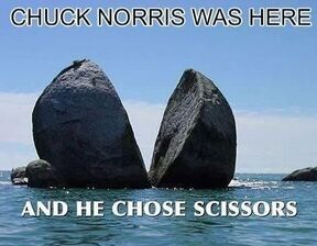 One of the many impossible things Chuck Norris can do. He even knows you're using a screen reader right now.