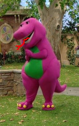 evil barney song backwards lyrics