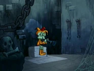 BOO HOO HOO, UEE HEE HEE. SO LONELY, LONELY, I BE... BUT LO, THREE VISITORS STANDING INSIDE? WHO ARE YOU FEW?