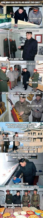 Hungry Kim Jong-un on patrol