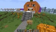 "The Temple of Pumkin" in Minecraft