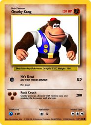 Chunky Kong's Card.