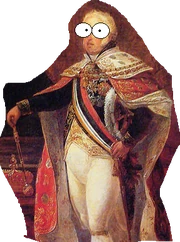 A cropped-up photo of him for some time.