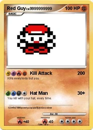Red Guy card