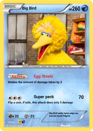 A Big Bird card