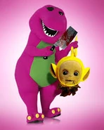 Tubbykill.jpeg (9 KB) Barney decapitating Laa-Laa. This is what he does on Fridays.