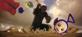 Teletubby Land, with its evil gorilla.