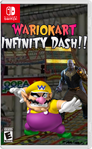 Wario on the cover of Wario Kart: Infinity Dash!!