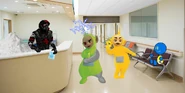 a weird image seen in Home Dome Clinic.