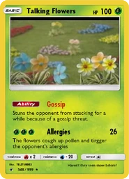 Talking Flowers card