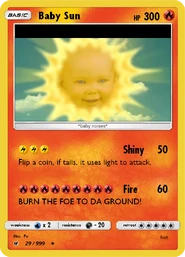 Baby Sun card