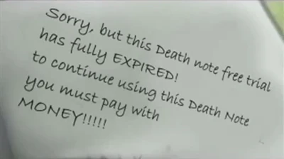 The free trial expiration notice