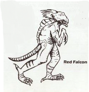 Red Falcon as he appears in Super C. No wonder he doesn't usually have a visible body.