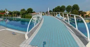 The bridge in the waterpark