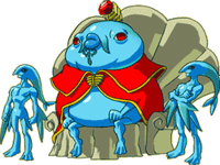 King Dinner with his children.