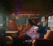 Dave Blunts utilising telekinetic powers to control  in the air; it is so realistic that nobody can figure out if it is CGI or not