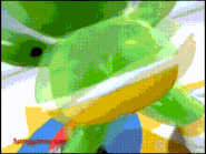 Gummy Bear shaking his bum. How disrespectful!